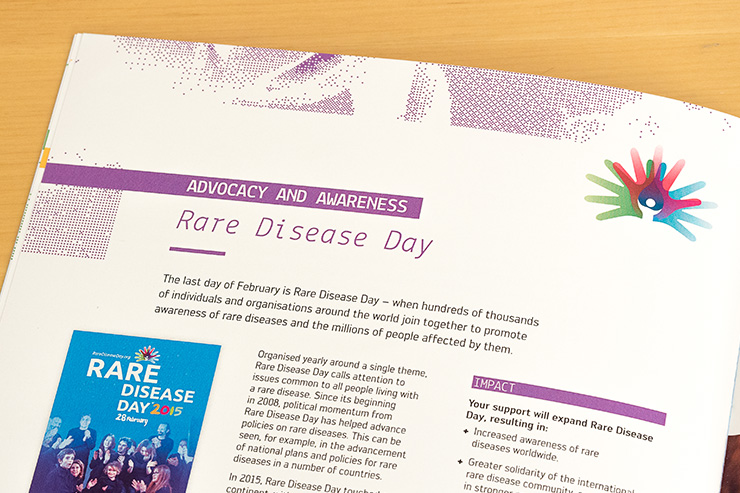 rare disease day mise en page affiche logo