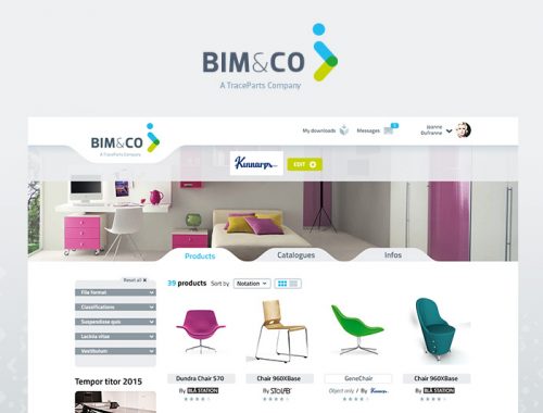 Site web internet BIM design logo